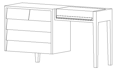 Desk Joinery Perspective